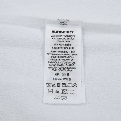 Футболка Burberry With The Brand Name "White" фото № 6