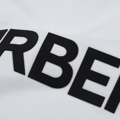 Футболка Burberry With The Brand Name "White" фото № 5