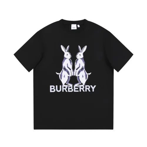 Футболка Burberry Pair Of Rabbits Print "Black"