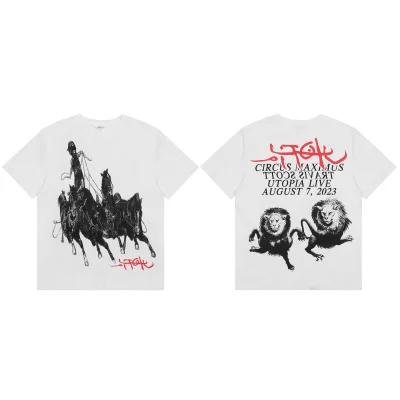 Футболка Cactus Jack Merch Utopia Circus Max August 7 "White" фото № 8 Футболка Cactus Jack Merch Utopia Circus Max August 7 "White" фото № 8