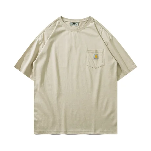 Футболка Carhartt Cotton With A Logo On The Pocket "Cream"