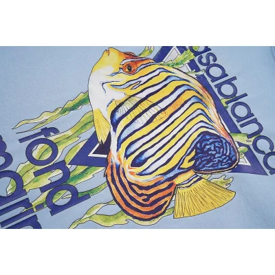 Футболка Casablanca Fond Marin "Blue" фото № 6