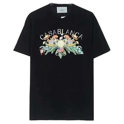 Футболка Casablanca Mushroom Glade Print "Black"