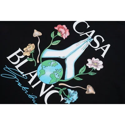 Футболка Casablanca Earth Plants Hands "Black" фото № 3