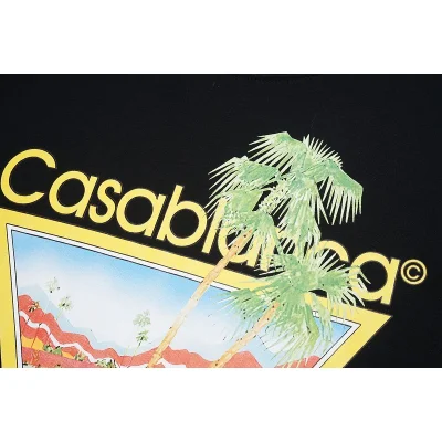 Футболка Casablanca Scenery And Palm Trees In Triangle "Black" фото № 4