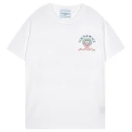 Футболка Casablanca Colorful Hearts Print "White"