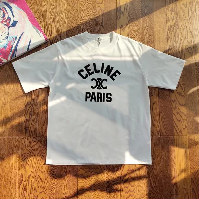 Футболка Celine Base With Logo "White" фото № 2 Футболка Celine Base With Logo "White" фото № 2