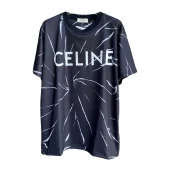Футболка Celine Uneven Lines "Black"