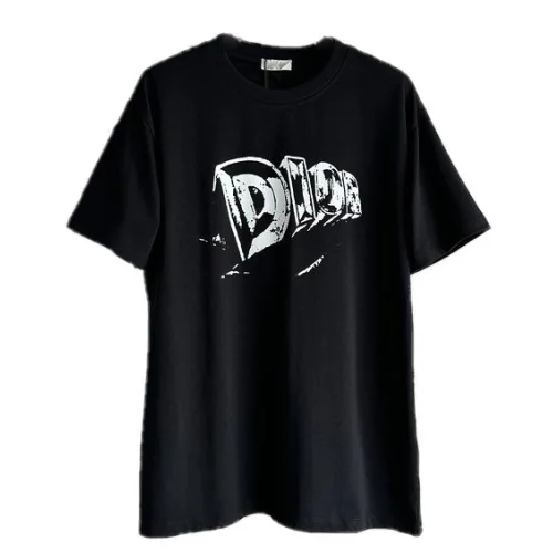 Футболка Christian Dior With Text Logo Print "Black"