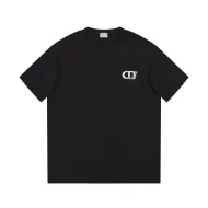 Футболка Christian Dior Flower Logo "Black"