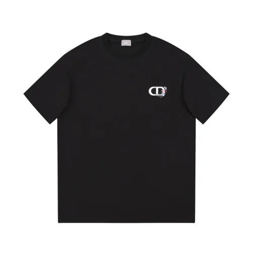 Футболка Christian Dior Flower Logo "Black"