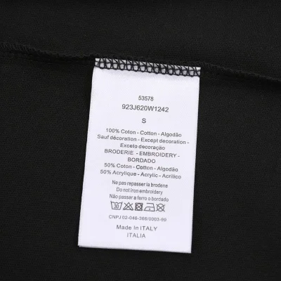 Футболка Christian Dior Flower Logo "Black" фото № 3