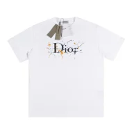 Футболка Christian Dior Colorful Blots "White"