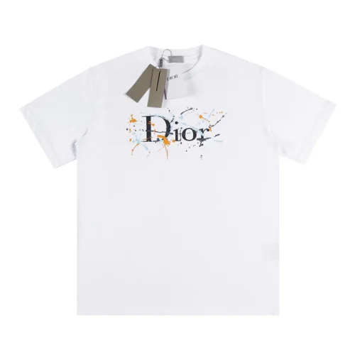 Футболка Christian Dior Colorful Blots "White"