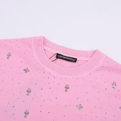 Футболка Chrome Hearts Decorated With Diamonds "Pink" фото № 5 Футболка Chrome Hearts Decorated With Diamonds "Pink" фото № 5