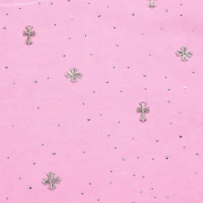 Футболка Chrome Hearts Decorated With Diamonds "Pink" фото № 7 Футболка Chrome Hearts Decorated With Diamonds "Pink" фото № 7