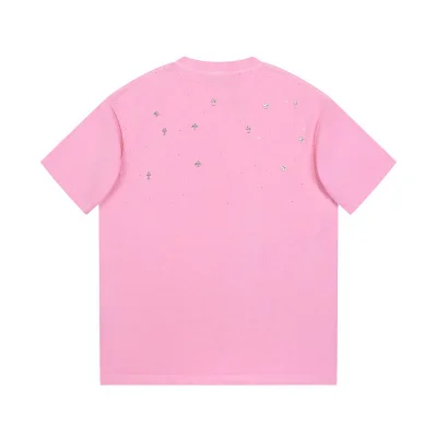 Футболка Chrome Hearts Decorated With Diamonds "Pink" фото № 8 Футболка Chrome Hearts Decorated With Diamonds "Pink" фото № 8