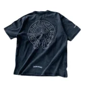 Футболка Chrome Hearts Double Logo Fashion CH "Black"