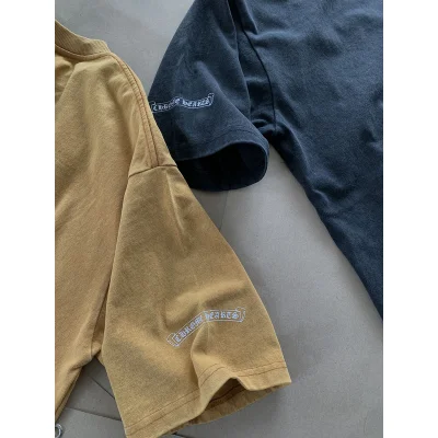 Футболка Chrome Hearts Double Logo Fashion CH "Black" фото № 3