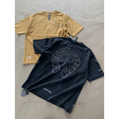 Футболка Chrome Hearts Double Logo Fashion CH "Black" фото № 5