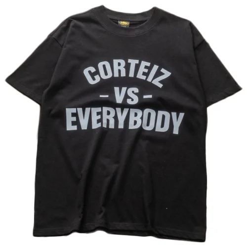 Футболка Corteiz Chisel Big Front Inscription "Black"