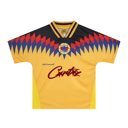 Футболка Corteiz Rombes Print Frontside Logo "Yellow"