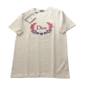 Футболка Dior With A Beautiful Print And Logo "White"