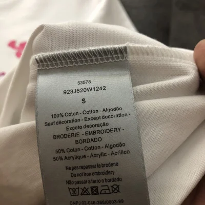 Футболка Dior With A Beautiful Print And Logo "White" фото № 9