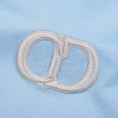 Футболка Dior Basic Collection With Small Logo "Blue" фото № 2