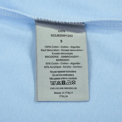 Футболка Dior Basic Collection With Small Logo "Blue" фото № 5