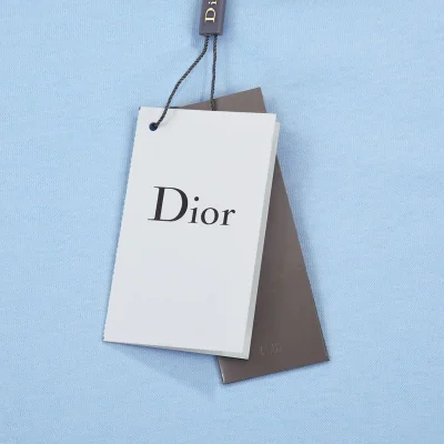 Футболка Dior Basic Collection With Small Logo "Blue" фото № 8