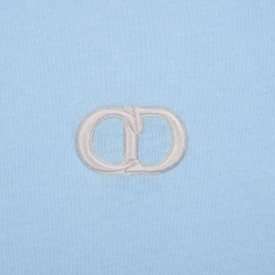 Футболка Dior Basic Collection With Small Logo "Blue" фото № 7