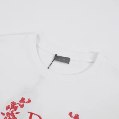 Футболка Dior With Wreath Of Flowers "White" фото № 2