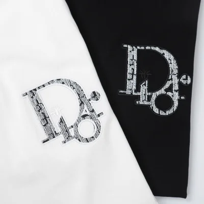 Футболка Dior With The Base Logo "Black" фото № 7