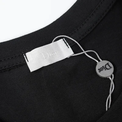 Футболка Dior With The Base Logo "Black" фото № 6