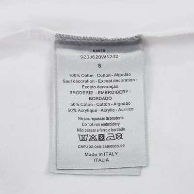 Футболка Dior Inscriptions "White" фото № 4 Футболка Dior Inscriptions "White" фото № 4