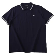Поло Emporio Armani Edge Decorated By Stripes And Front Small Logo