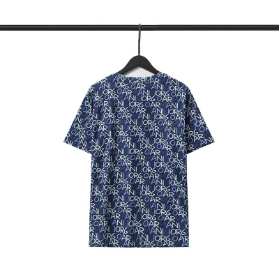 Футболка Emporio Armani With Monogram Print "Blue" фото № 2