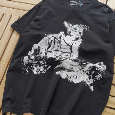 Футболка Enfants Hieroglyphs "Black/Gray" фото № 6