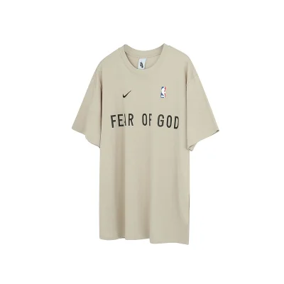 Футболка Fear Of God X Nike Small Logo "Beige/Gray" фото № 3