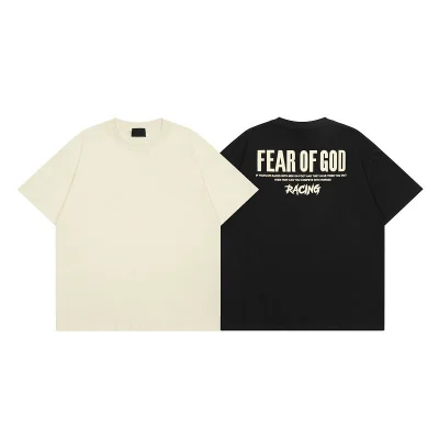 Футболка Fear Of God Racing "Cream" фото № 2