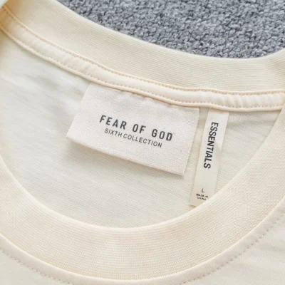 Футболка Fear Of God With Star Image "Cream" фото № 3