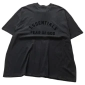 Футболка Fear of God Front Inscription Essentials "Black"