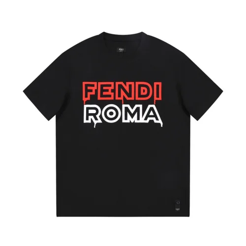 Футболка Fendi With The Inscription Of The Brand Logo "Black"