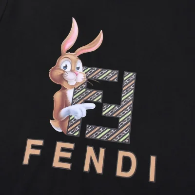 Футболка Fendi Rabbit Pointer "Black" фото № 4