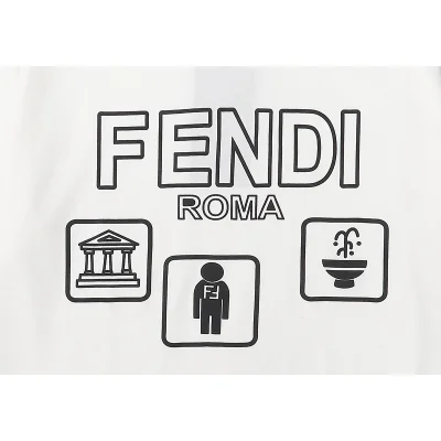 Футболка Fendi Three Signs "White" фото № 5