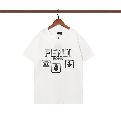 Футболка Fendi Three Signs "White"