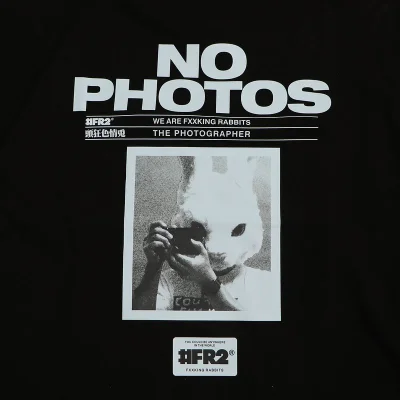 Футболка FR2 Rabbit No Photos "Black" фото № 2