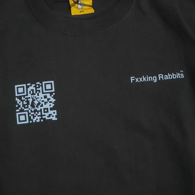 Футболка FR2 Big QR-Code Back "Black" фото № 3