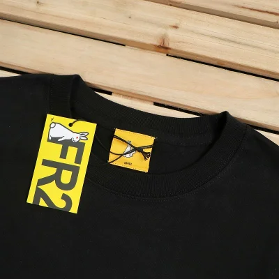 Футболка FR2 Pair Of Rabbits Above Inscription "Black" фото № 7